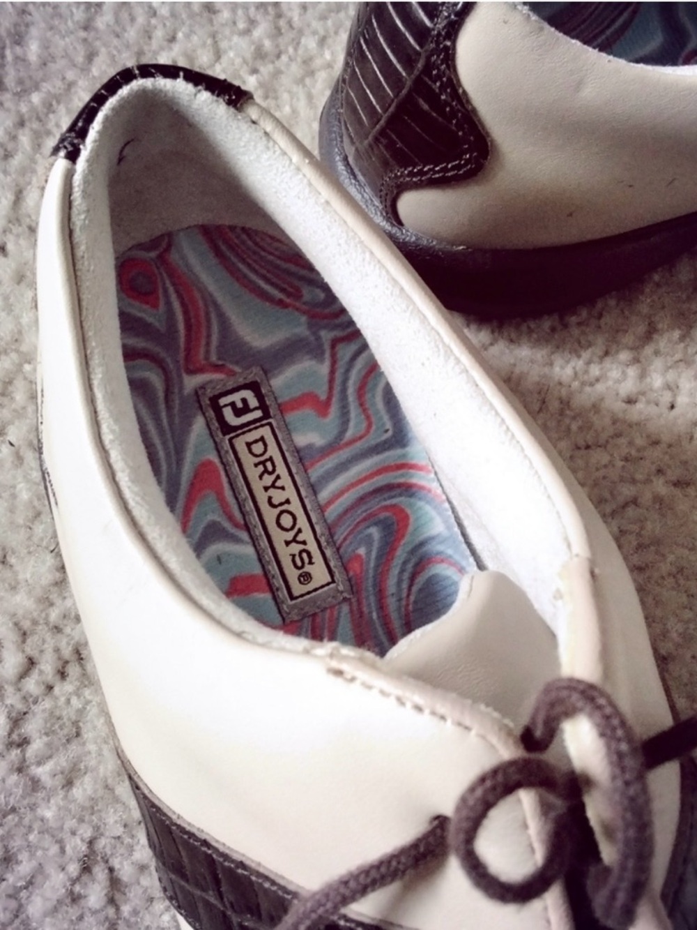 FootJoy Women's Two-Tone Golf/Walking Shoes - White and Black ⛳️ - Picture 3 of 4